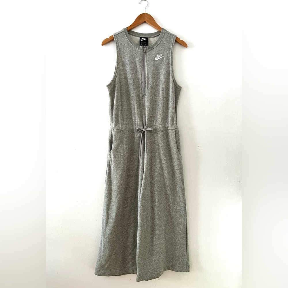 Nike Cotton Sportswear Lifestyle Jumpsuit Grey